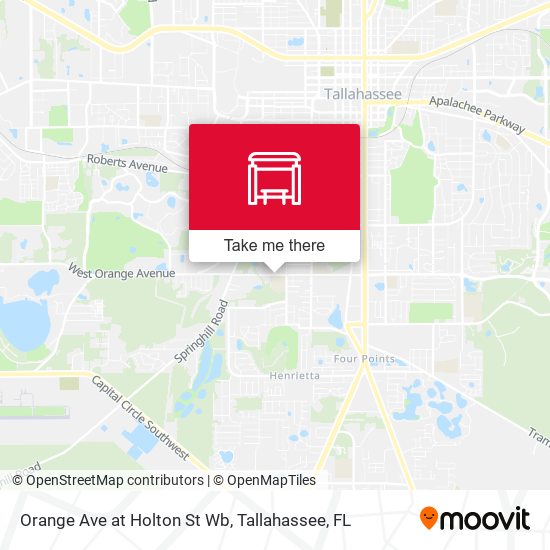 Orange Ave at Holton St Wb map