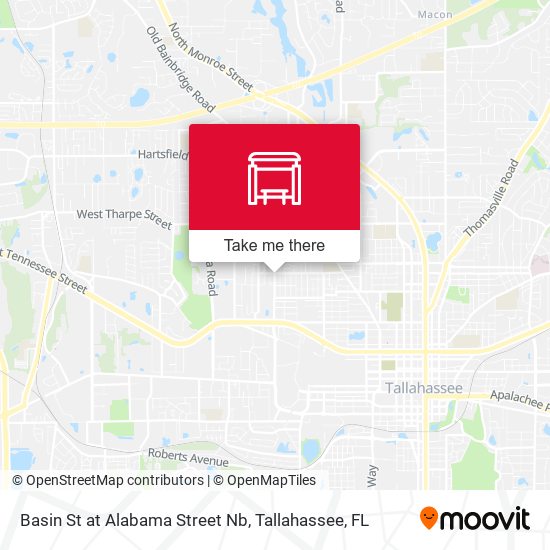 Mapa de Basin St at Alabama Street Nb