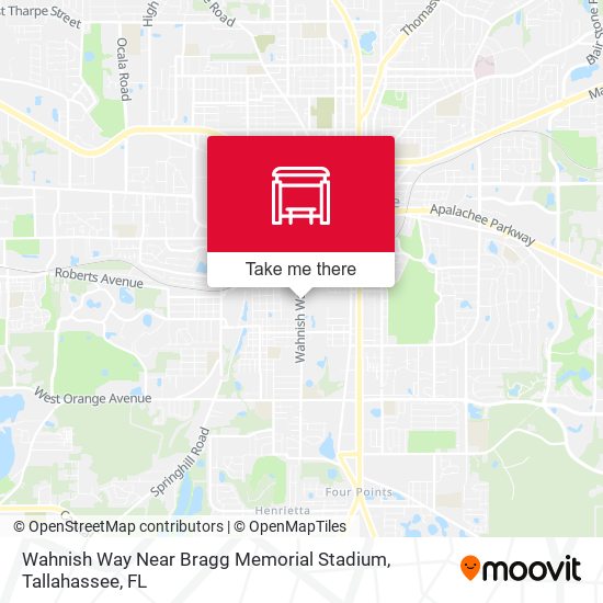 Wahnish Way Near Bragg Memorial Stadium map