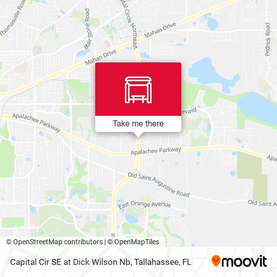 Capital Cir SE at Dick Wilson Nb map