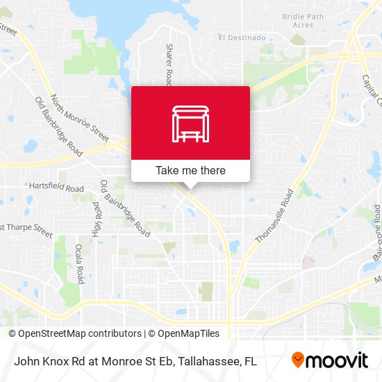 John Knox Rd at Monroe St Eb map