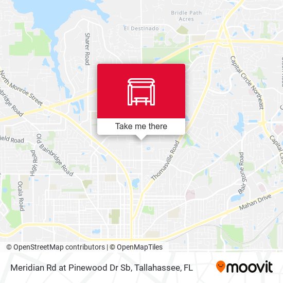 Mapa de Meridian Rd at Pinewood Dr Sb