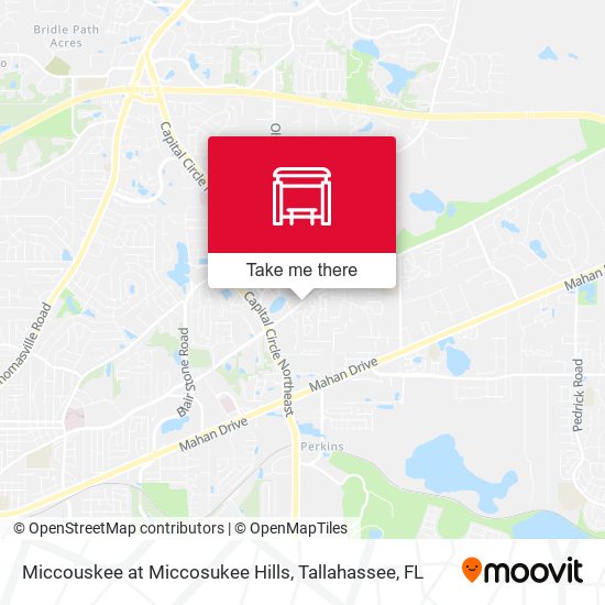 Miccouskee at Miccosukee Hills map