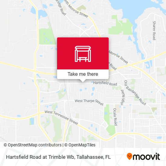 Hartsfield Road at Trimble Wb map