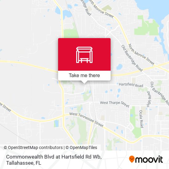 Mapa de Commonwealth Blvd at Hartsfield Rd Wb