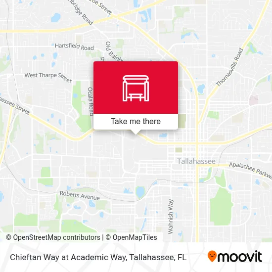 Chieftan Way at Academic Way map
