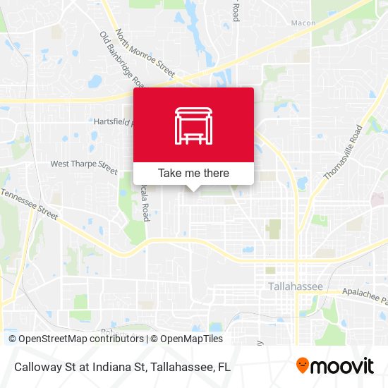 Calloway St at Indiana St map