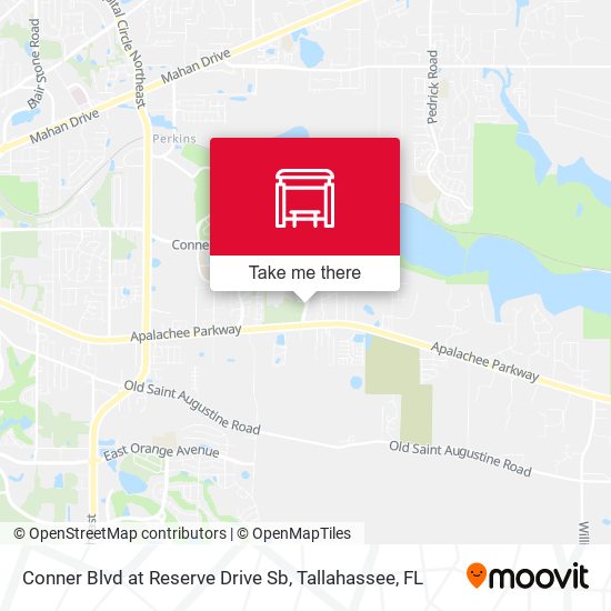 Conner Blvd at Reserve Drive Sb map