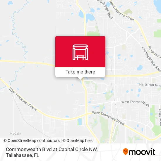 Mapa de Commonwealth Blvd at Capital Circle NW