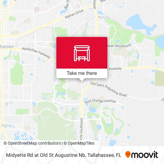 Midyette Rd at Old St Augustine Nb map