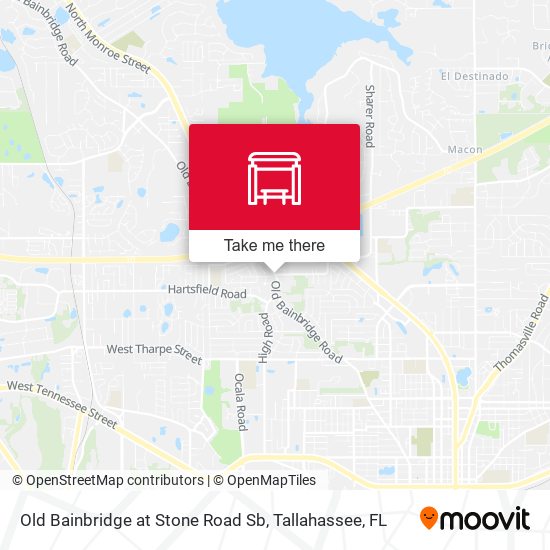 Old Bainbridge at Stone Road Sb map