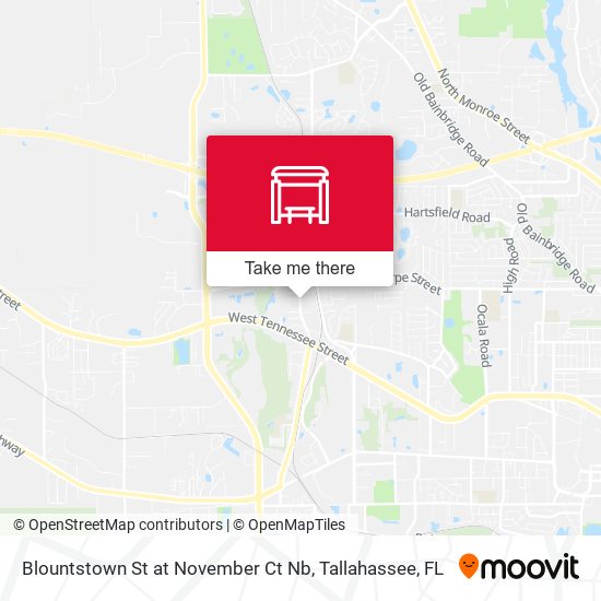 Blountstown St at November Ct Nb map