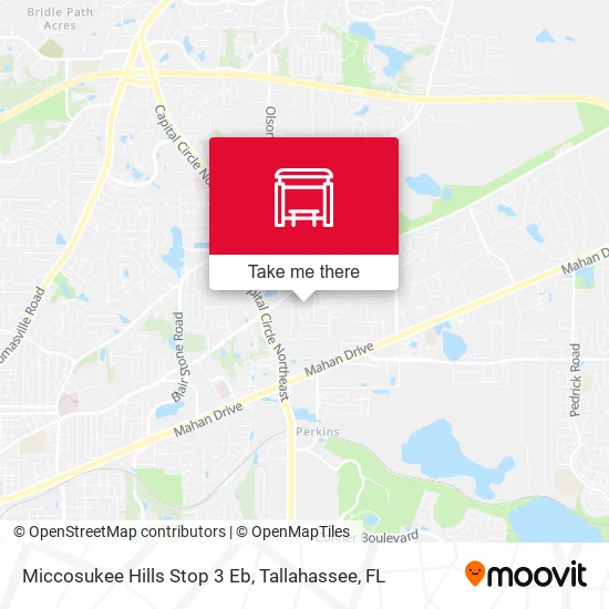 Miccosukee Hills Stop 3 Eb map