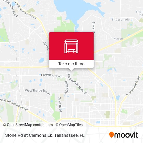 Stone Rd at Clemons Eb map