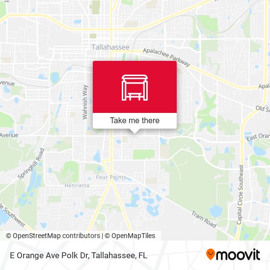 E Orange Ave Polk Dr map