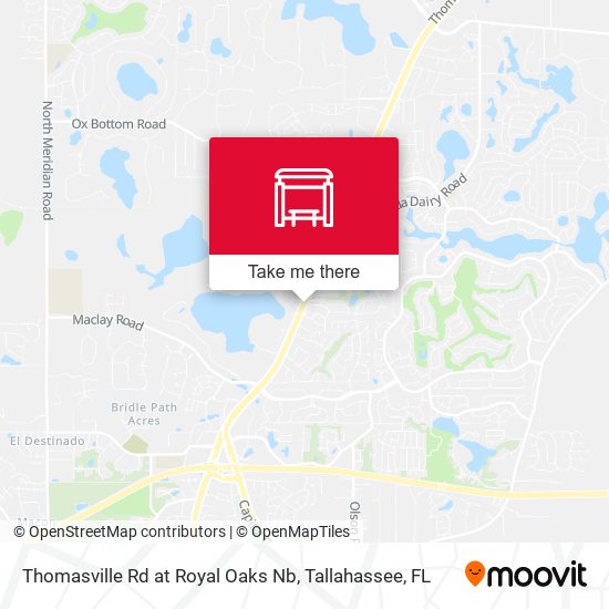Thomasville Rd at Royal Oaks Nb map