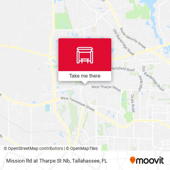 Mission Rd at Tharpe St Nb map