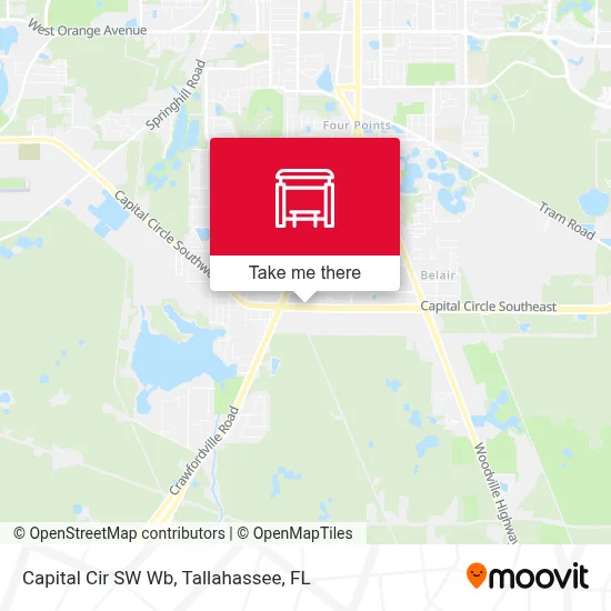 Capital Cir SW Wb map