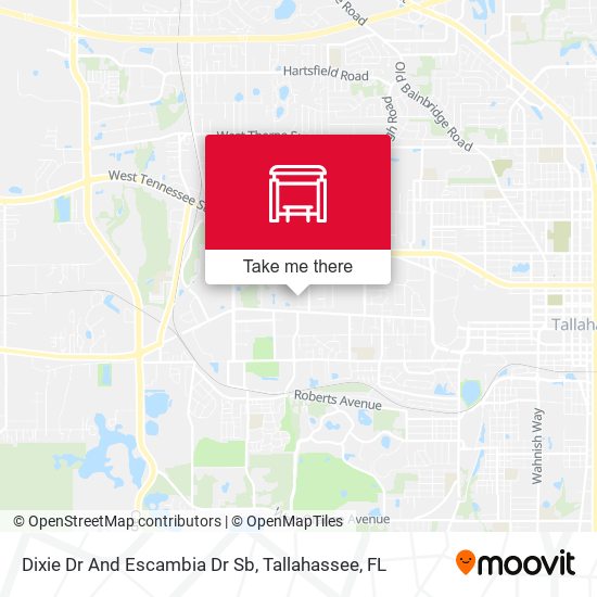 Dixie Dr And Escambia Dr Sb map