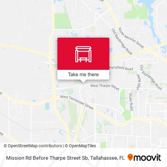 Mission Rd Before Tharpe Street Sb map