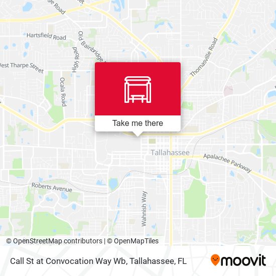 Call St at Convocation Way Wb map