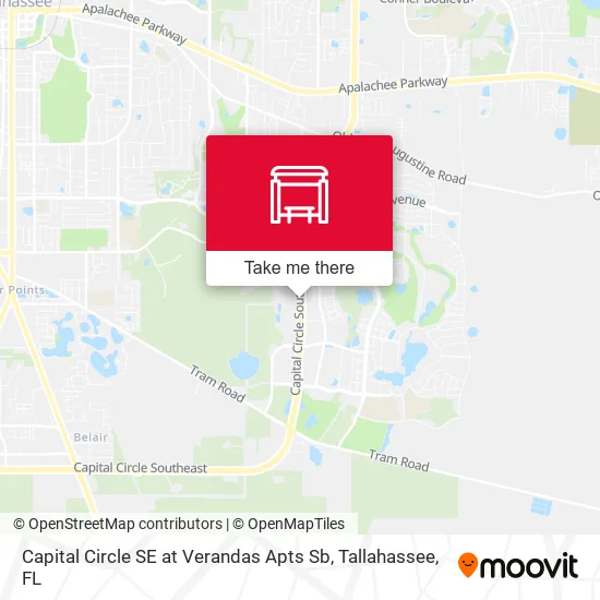 Capital Circle SE at Verandas Apts Sb map