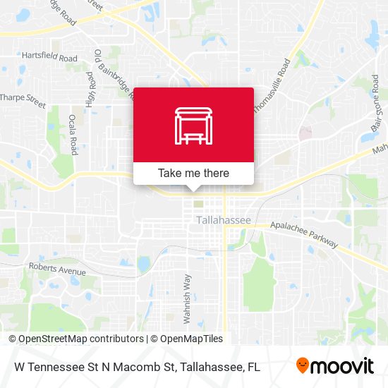 W Tennessee St N Macomb St map