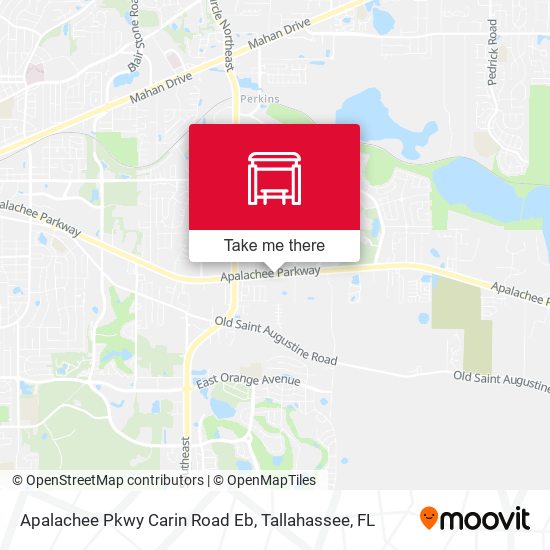 Apalachee Pkwy Carin Road Eb map