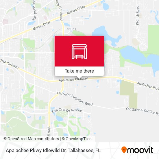 Apalachee Pkwy Idlewild Dr map