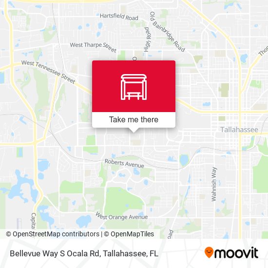 Bellevue Way S Ocala Rd map
