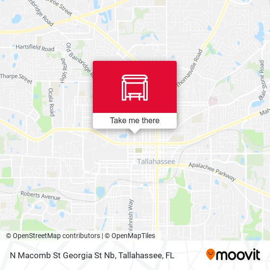 N Macomb St Georgia St Nb map