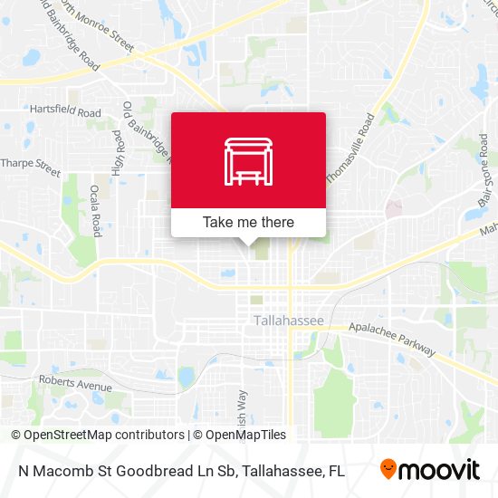 N Macomb St Goodbread Ln Sb map