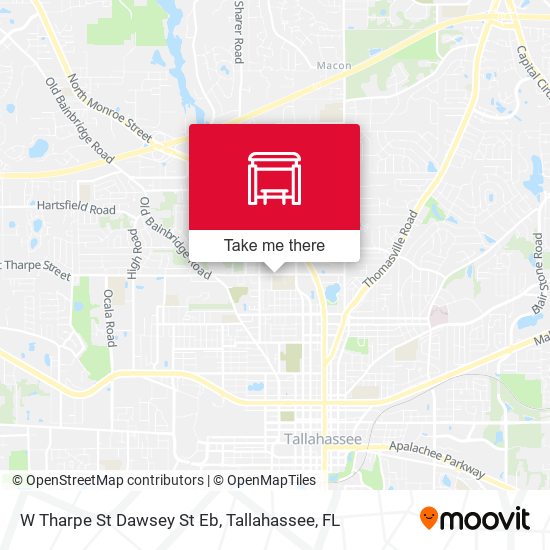 Mapa de W Tharpe St Dawsey St Eb