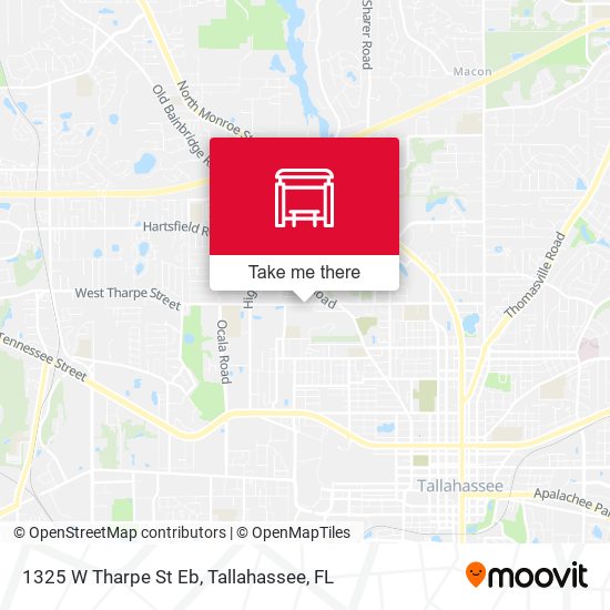1325 W Tharpe St Eb map