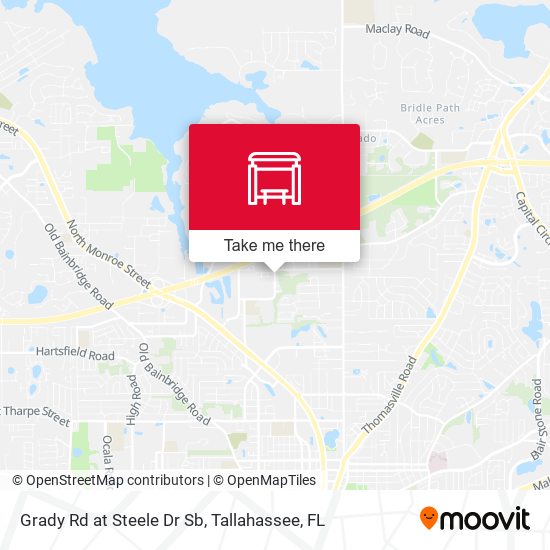 Mapa de Grady Rd at Steele Dr Sb