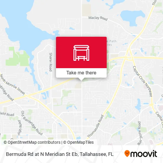 Mapa de Bermuda Rd at N Meridian St Eb