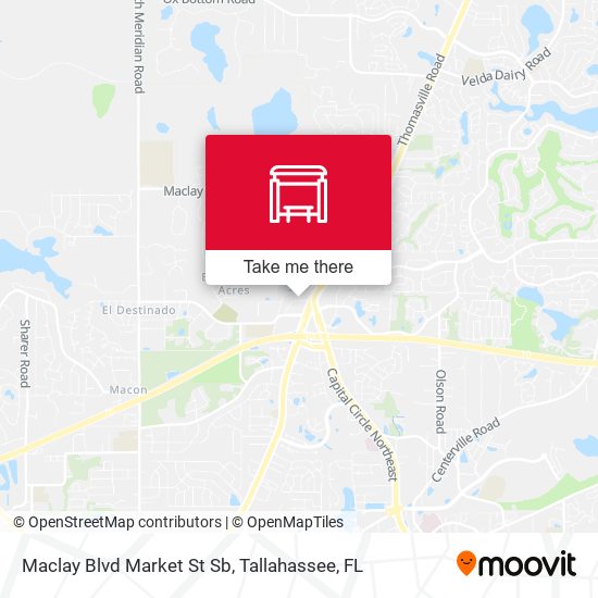 Maclay Blvd Market St Sb map
