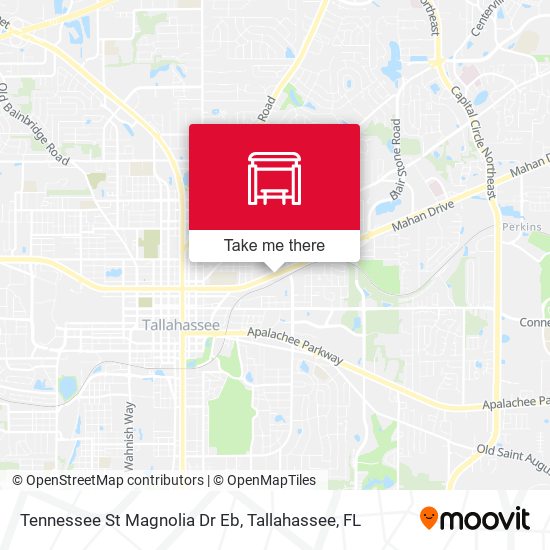 Mapa de Tennessee St Magnolia Dr Eb
