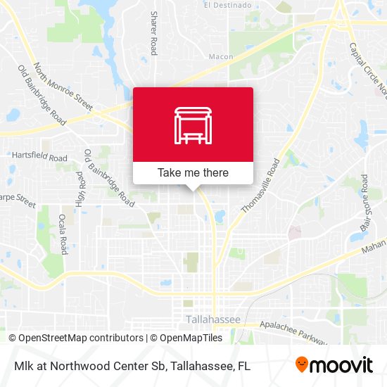 Mlk at Northwood Center Sb map