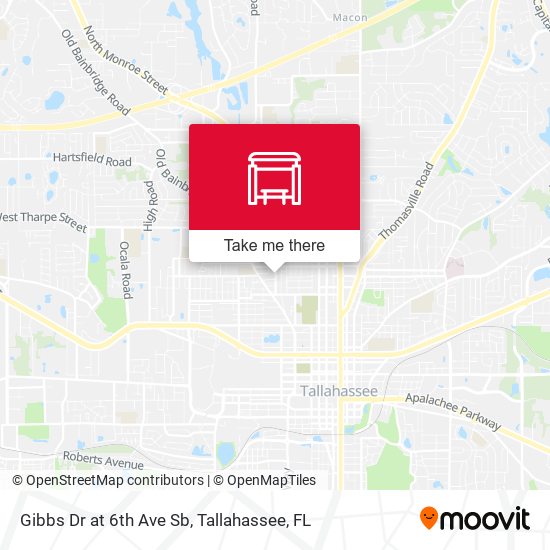 Mapa de Gibbs Dr at 6th Ave Sb