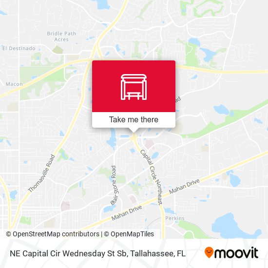 NE Capital Cir Wednesday St Sb map