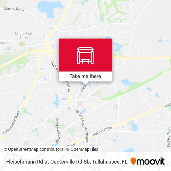 Mapa de Fleischmann Rd at Centerville Rd Sb