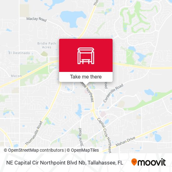 NE Capital Cir Northpoint Blvd Nb map
