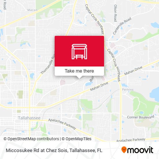 Miccosukee Rd at Chez Sois map