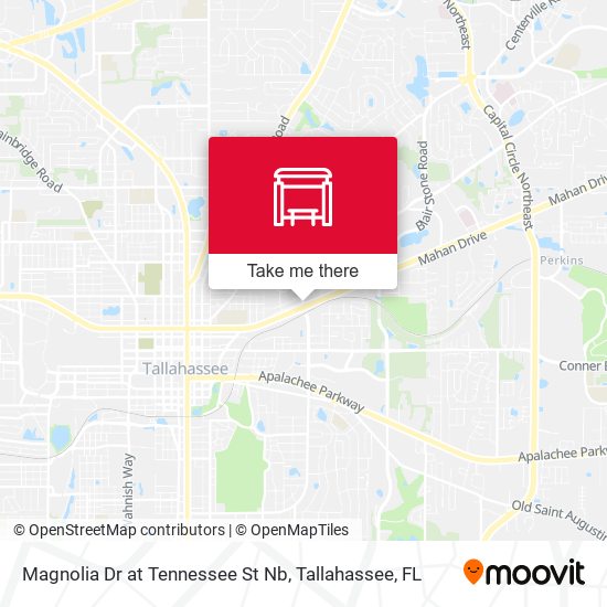 Magnolia Dr at Tennessee St Nb map