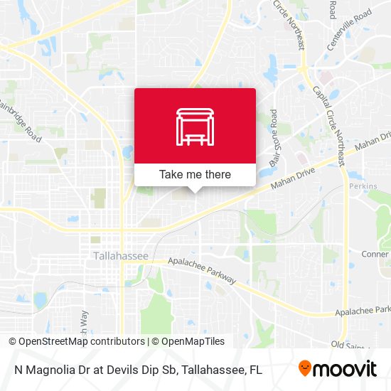 N Magnolia Dr at Devils Dip Sb map