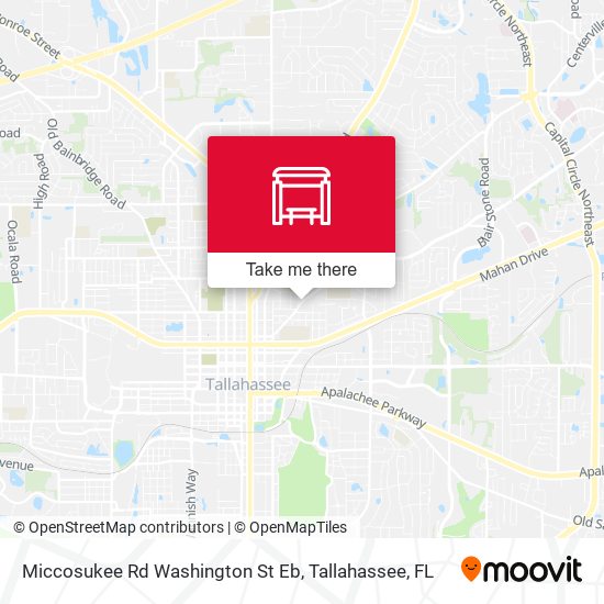 Mapa de Miccosukee Rd Washington St Eb
