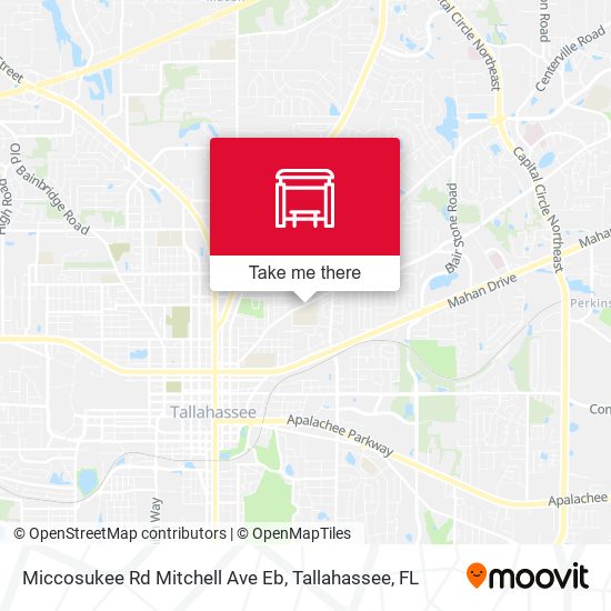 Miccosukee Rd Mitchell Ave Eb map