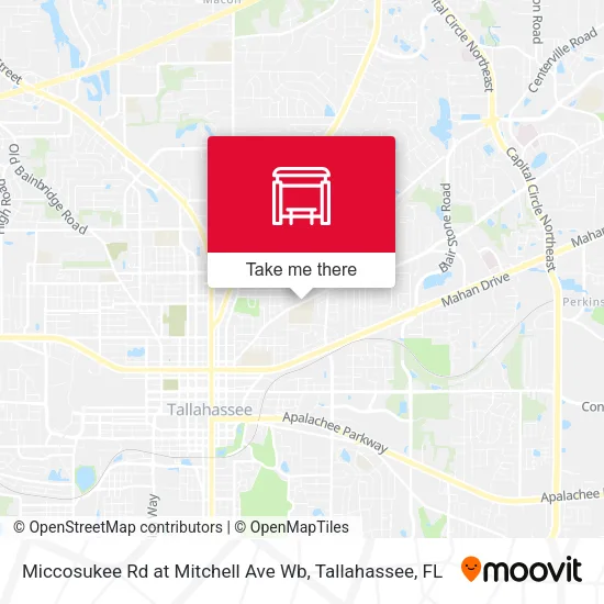 Mapa de Miccosukee Rd at Mitchell Ave Wb