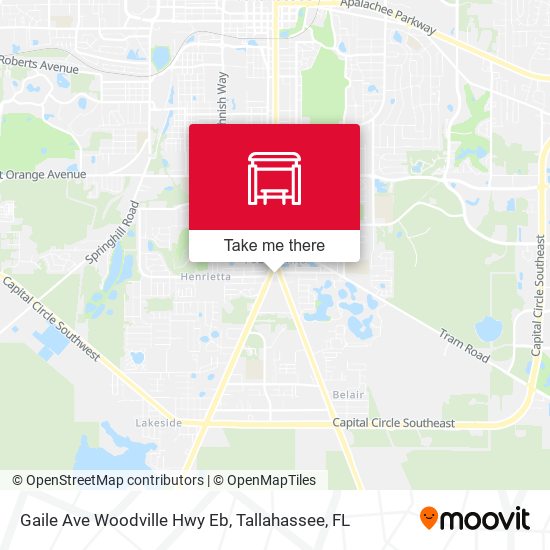 Gaile Ave Woodville Hwy Eb map